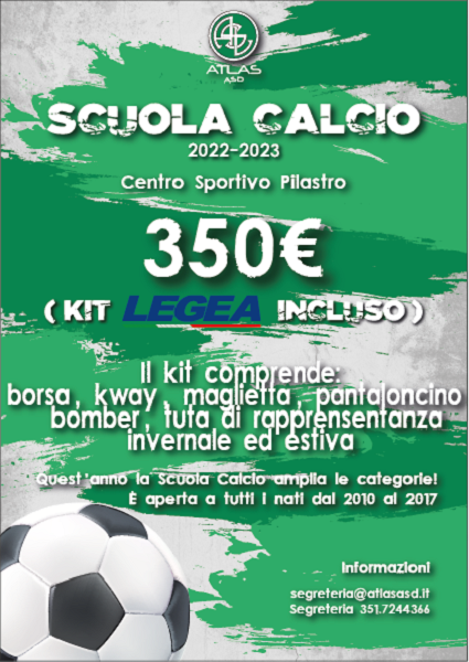 Volantino Scuola Calcio 2021-22